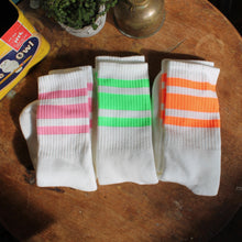 Retro style neon tube socks for sale skateboarding punk fashion