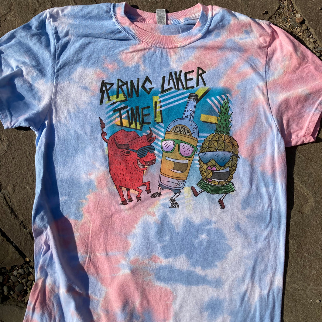 Spring Laker Time! tie dye shirt (MEDIUM)