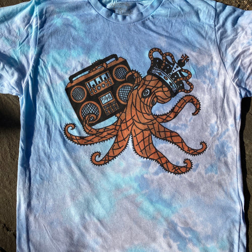 Octoking tie dye shirt (SMALL)