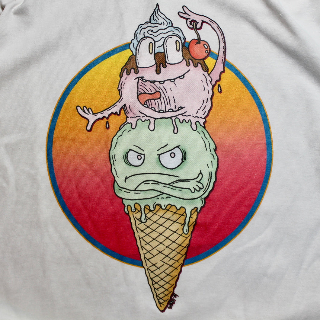 Funny cartoon Ice Cream shirt Ice cream cone lovers tshirt design for sale