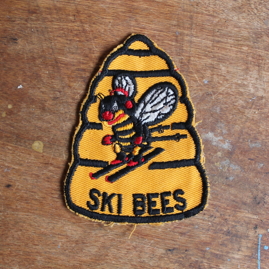 Vintage Ski Bees patch vintage Bee Hive design for sale