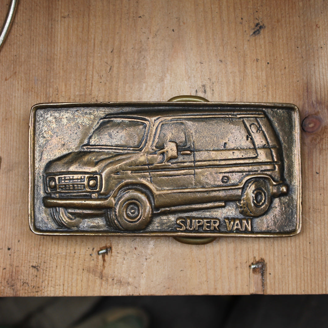 Vintage Super Van belt buckle Econoline for sale accessory