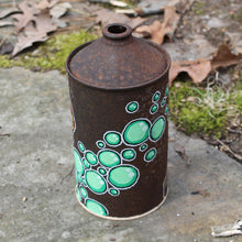 Original Tortoise artwork on an old oil can "Lonesome George" - RadCakes Shirt Printing
