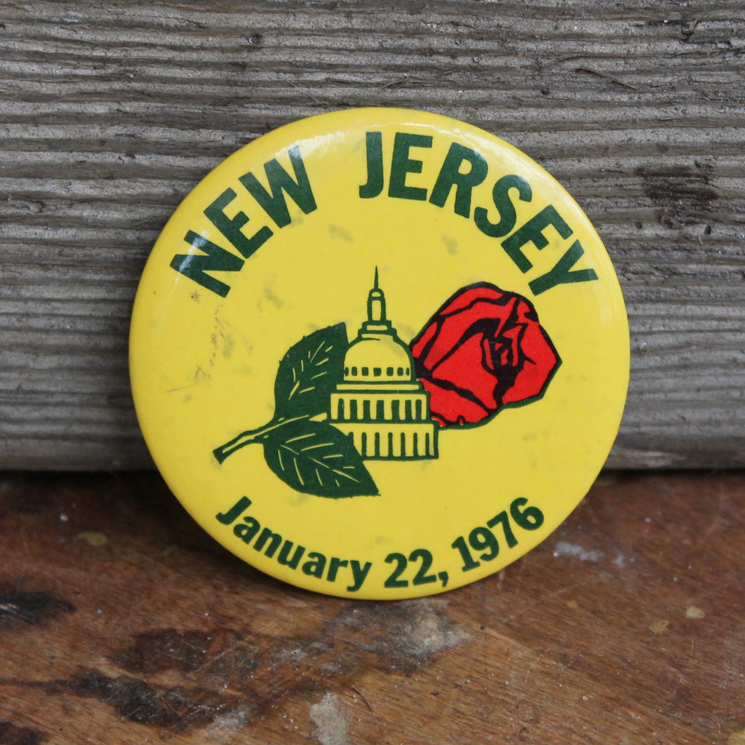 Large 1976 New Jersey pinback button