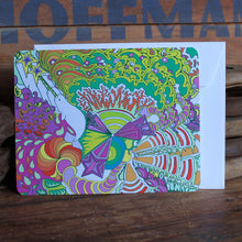 Trippy Narwhal notecard artwork by RadCakes postcard Printing Jersey Shore NJ