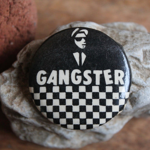 1980's Ska Gangster pinback button