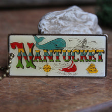 Retro Nantucket keychain