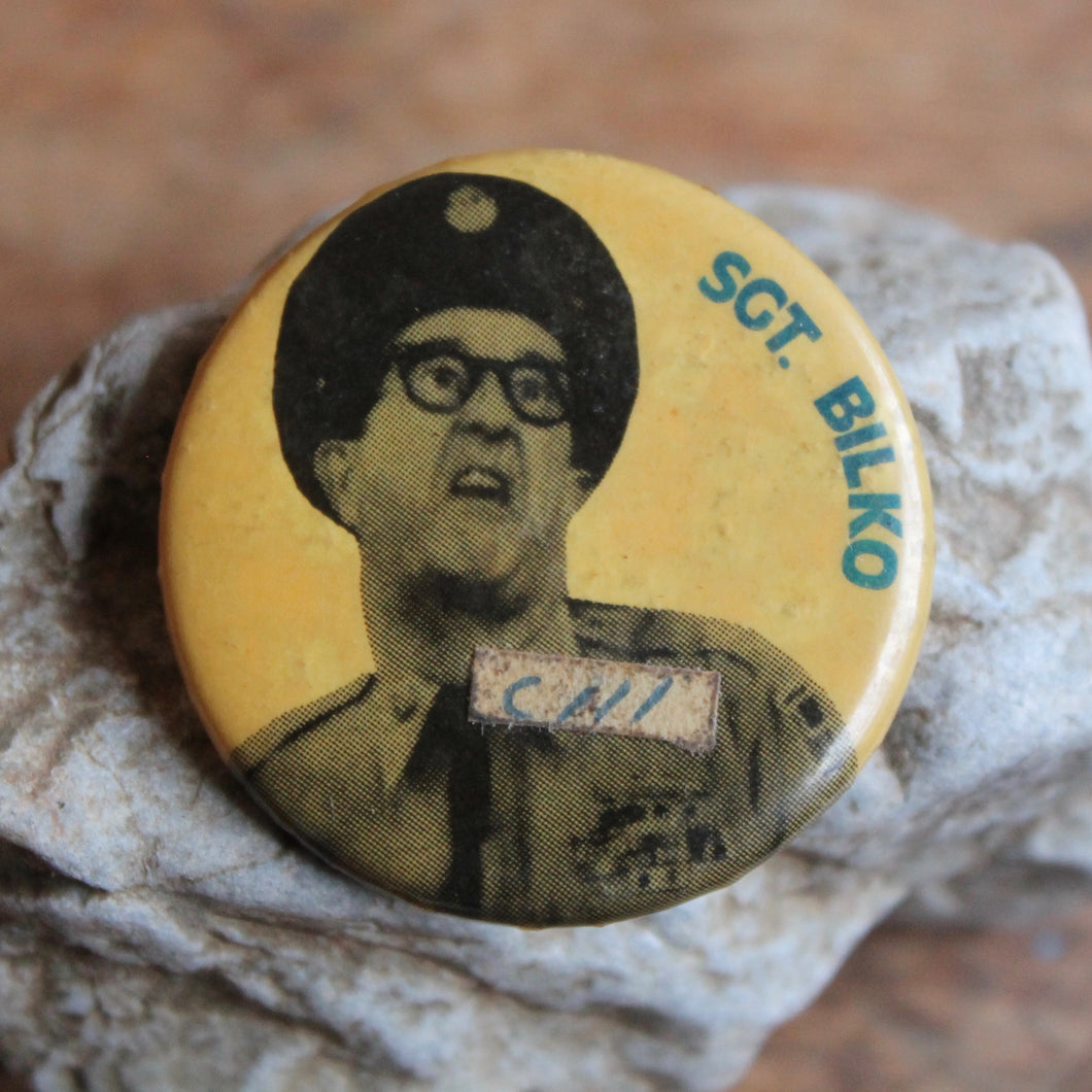 Sgt. Bilko from the Phil Silver Show pinback button