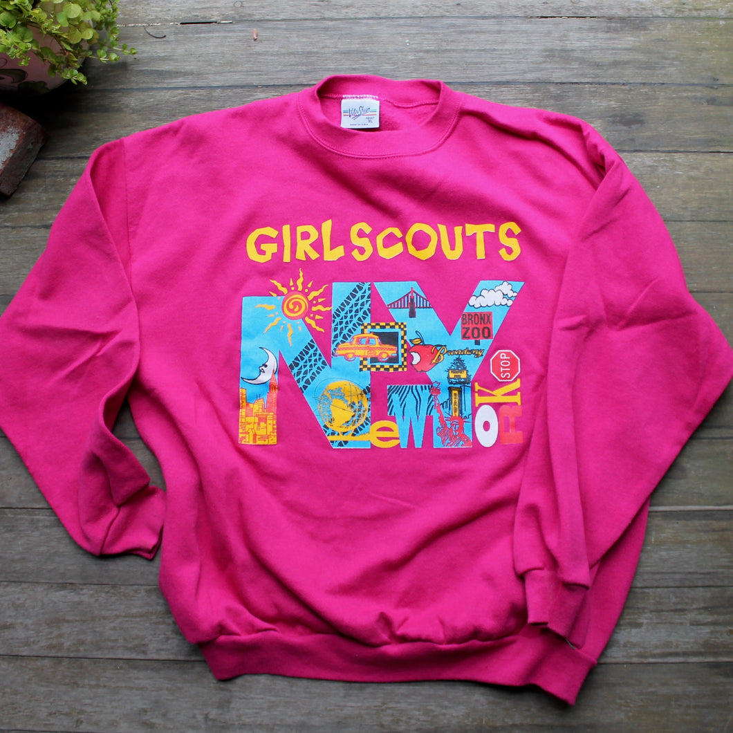 Vintage New York City Girl Scout sweatshirt for sale