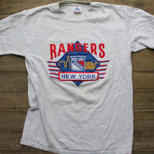 Retro New York Rangers embroidered shirt