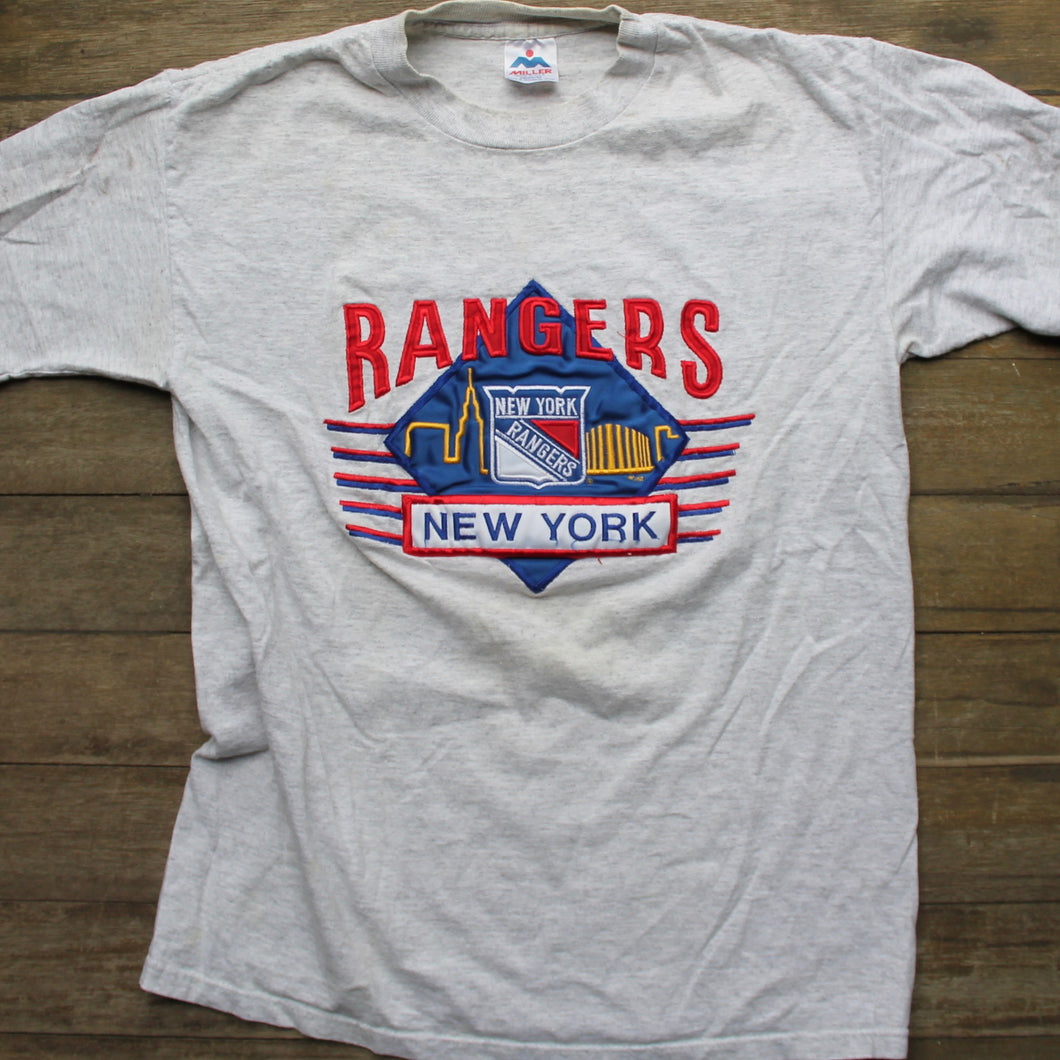 Retro New York Rangers embroidered shirt – RAD Shirts Custom Printing