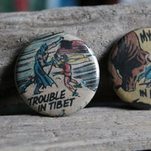 Around the World with Batman pinback button collection - RadCakes Shirt Printing