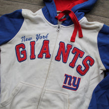 Retro style New York Giants women's zip-up hooded sweatshirt