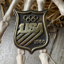 1980 USA Olympics belt buckle