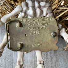 Vintage Electrician solid brass belt buckle