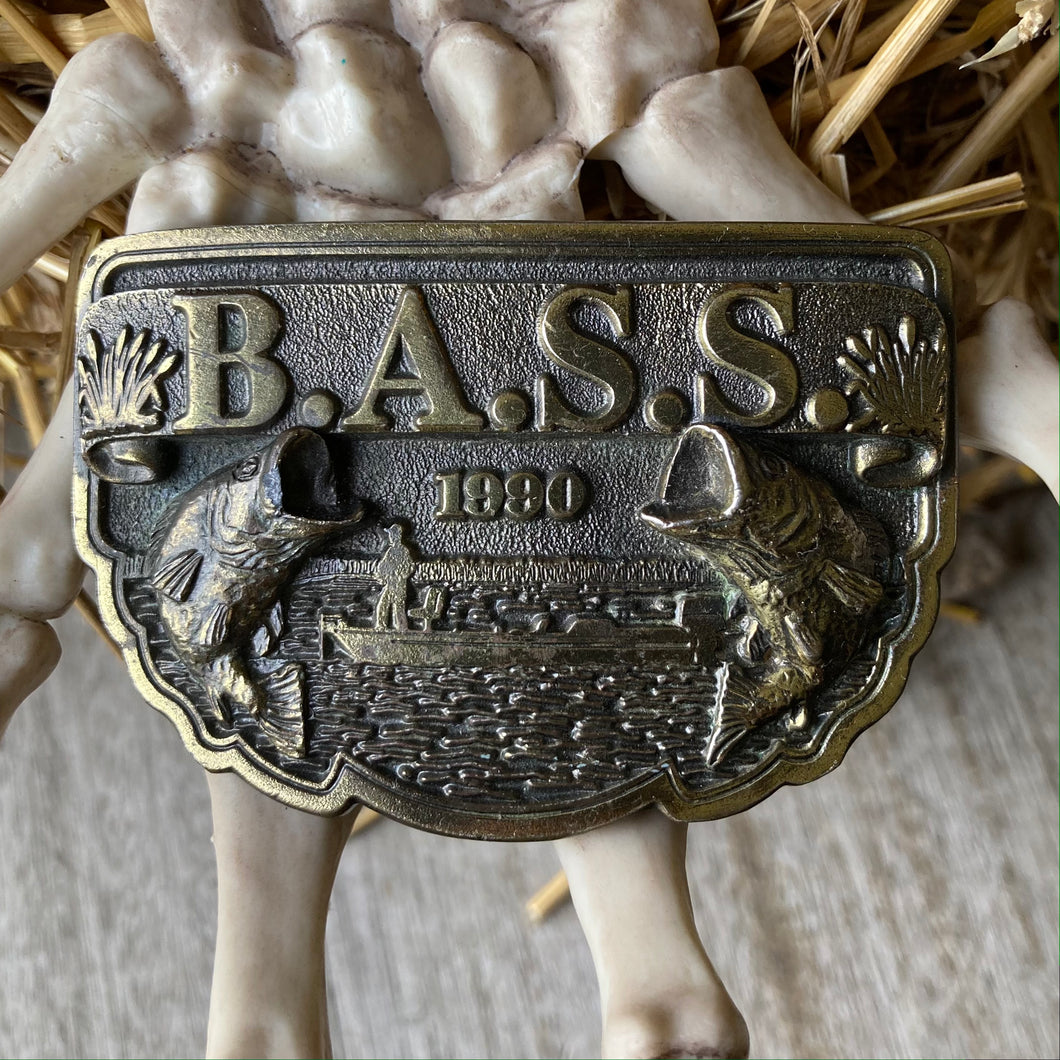 1990 BASS belt buckle