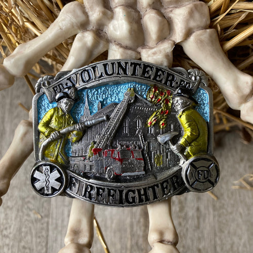 1986 Volunteer Firefighter belt buckle