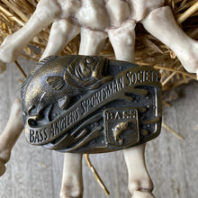 Vintage Bass Anglers Sportsman Society belt buckle