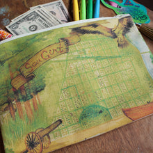 Sea Girt Map clutch bag