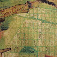 Sea Girt Map clutch bag