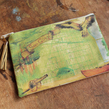 Sea Girt Map clutch bag