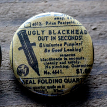 Bizarre Vintage Comic Advertisement pinback buttons - RadCakes Shirt Printing