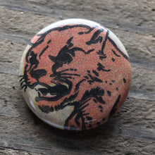 Fierce Jungle Cat pinback button - RadCakes Shirt Printing