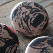 Angry Men pinback button set - RadCakes Shirt Printing