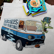 Rad Van Man reusable canvas tote bag - RadCakes Shirt Printing