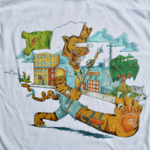 Saber Tooth Tiger shirt for sale extinct cat r crumb style keep on truckin