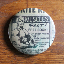 Get Muscles! 2.25" pinback button - RadCakes Shirt Printing