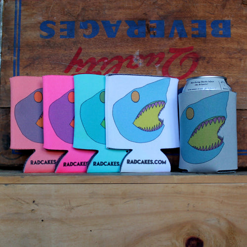 custom koozies for wedding favors and tailgate parties by RadCakes Spring Lake NJ Shark attack