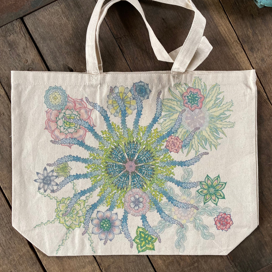 succulent tote bag Jumbo Succulent tote bag