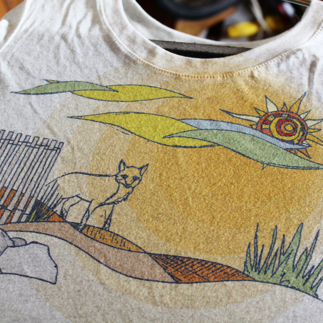 Beach Fox women's tee - RadCakes Shirt Printing