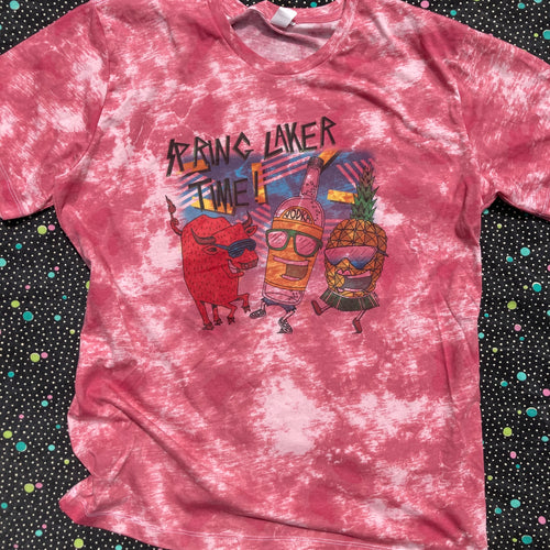 Spring Laker Time pink tie dye shirt