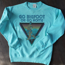Go Bigfoot or Go Home sweatshirt vintage snowboarder Sasquatch retro 1980s style