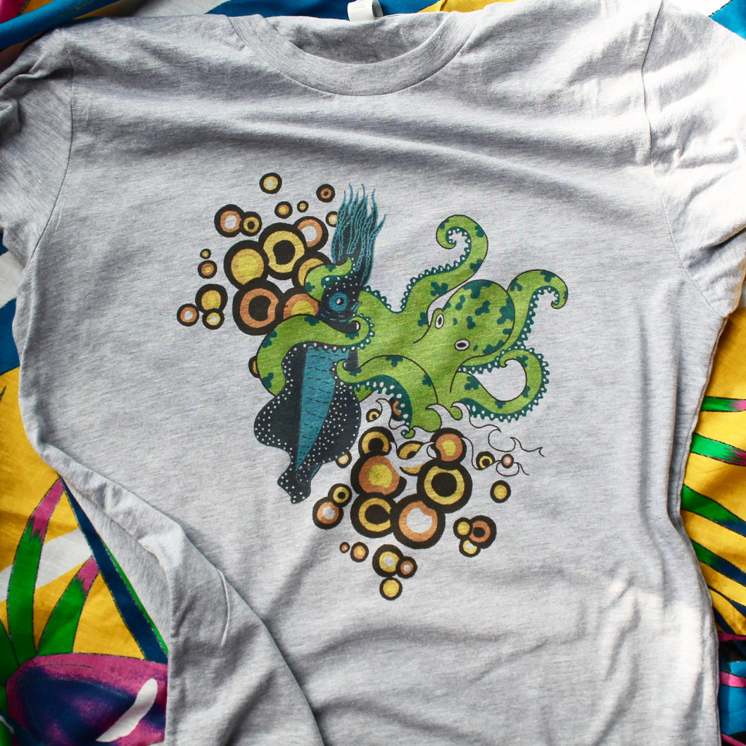 Octo Squid Wrestlemania shirt - RadCakes Shirt Printing