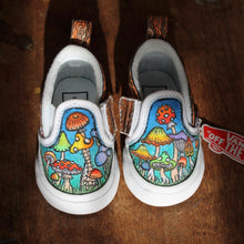 Custom Toddler Vans Sneakers Mushroom design for sale by Lauren Dalrymple Wade 