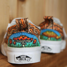 Custom Mushroom Toddler Sneakers for sale hand drawn by Lauren Wade