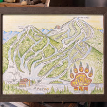 Custom Ski Mountain art the custom trail names commissions for sale NJ Artist Ryan Wade