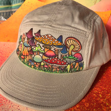Hand Painted Mushroom 5 Panel Camper Hat