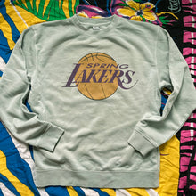 Spring Lakers pigment dyed crewneck