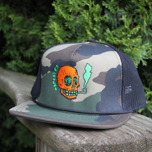 NJ Skull mesh baseball hat (CAMOUFLAGE) - RadCakes Shirt Printing