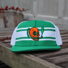 NJ Skull mesh baseball hat (KELLY GREEN) - RadCakes Shirt Printing