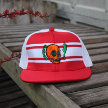 NJ Skull mesh baseball hat (RED) - RadCakes Shirt Printing