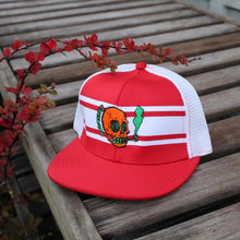 NJ Skull mesh baseball hat (RED) - RadCakes Shirt Printing