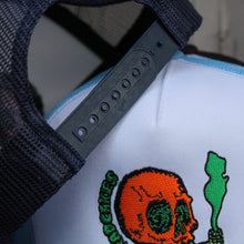 NJ Skull classic mesh trucker hat (BLACK) - RadCakes Shirt Printing