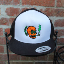 NJ Skull classic mesh trucker hat (BLACK) - RadCakes Shirt Printing