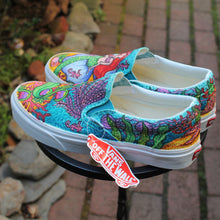 Mermaid themed custom Vans Slip On Sneakers - RadCakes Shirt Printing