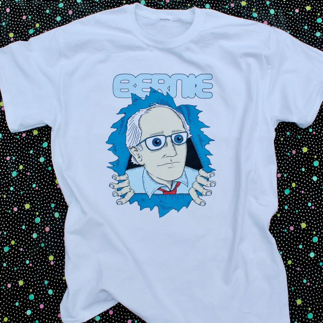 Bernie Sanders shirt by RADCAKES Powell Peralta Ripper Skull design spoof 2020 Presidential Campaign